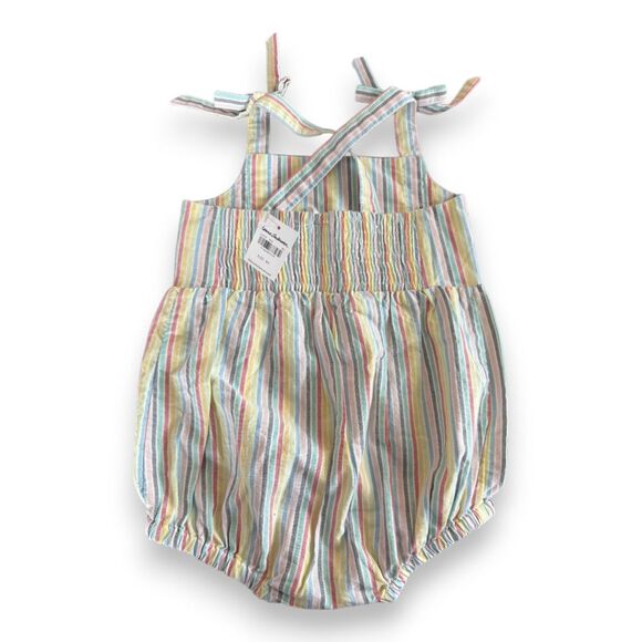 Hanna Andersson Striped Bubble Romper Size 85 US 2 NWT - Picture 2 of 2